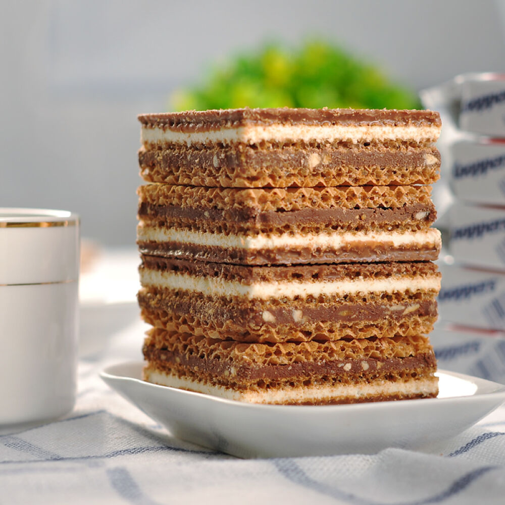 【香港直邮】德国Knoppers饼干牛奶榛子巧克力威化饼干进口食品10包*1条