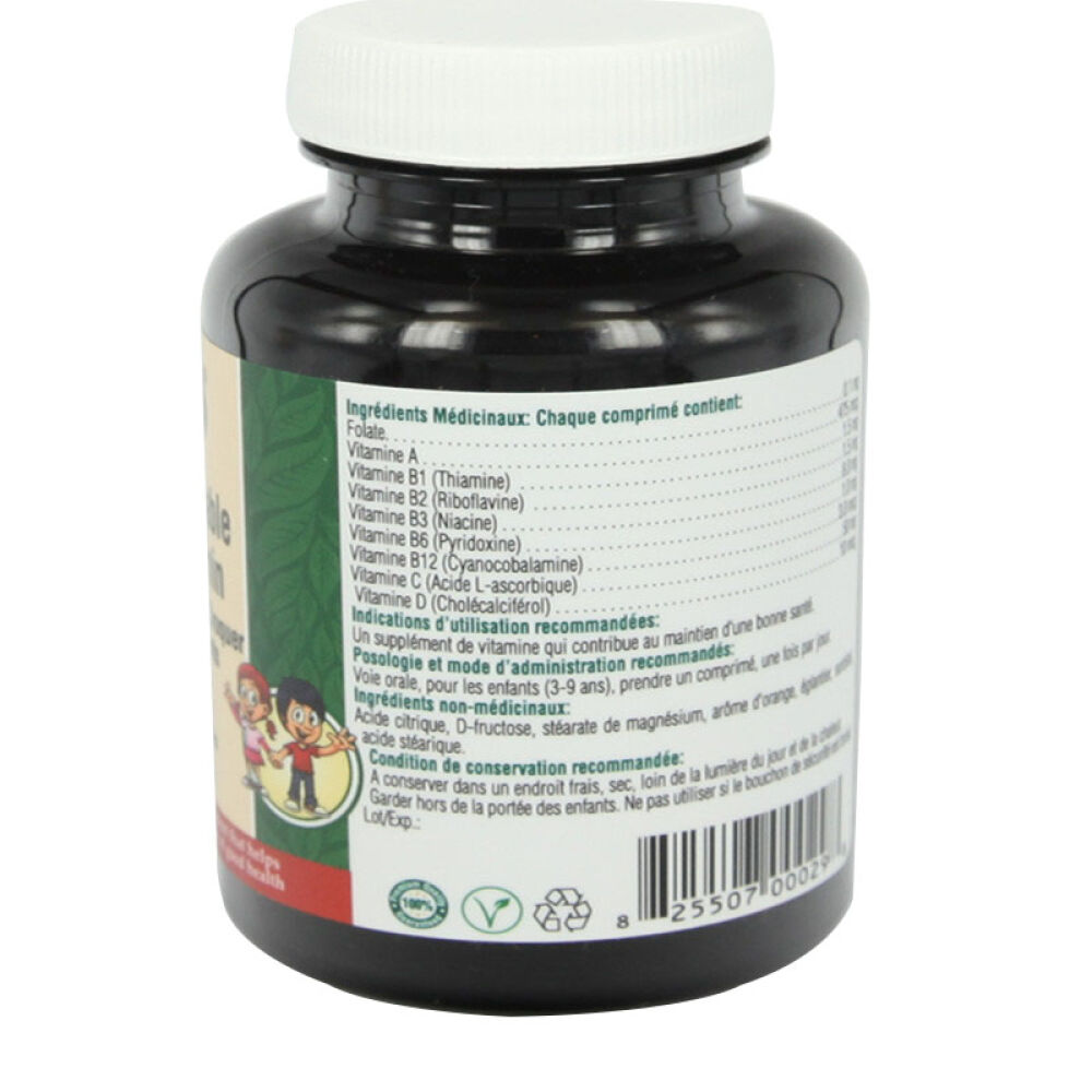 【全球购】加拿大保健品Fitx菲特福康儿童多种维生素咀嚼片含VC维生素B2180片