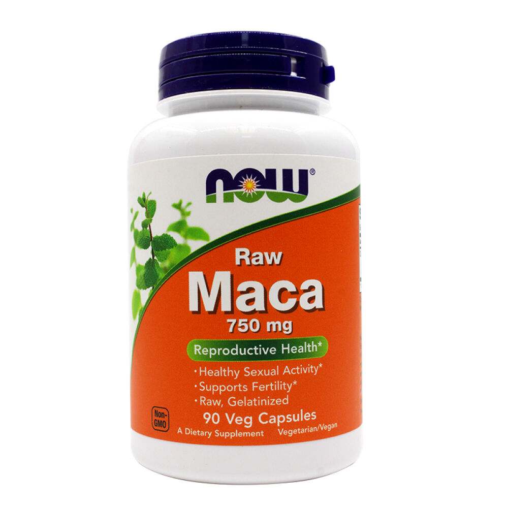 诺奥nowfoods秘鲁玛卡男士玛咖maca750mg90粒胶囊补肾延时增性欲抗疲劳5瓶