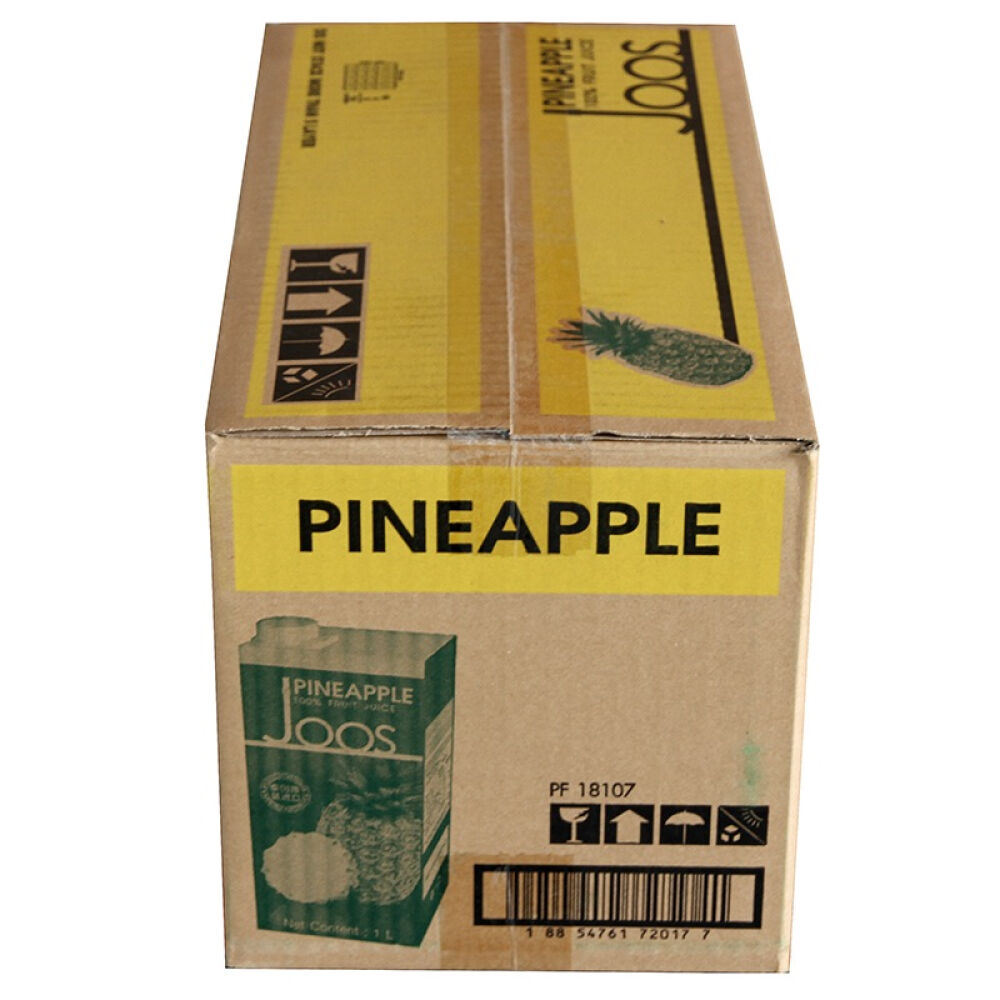 自营泰国进口果汁杰事joos100%菠萝果汁/箱（1Lx12盒）