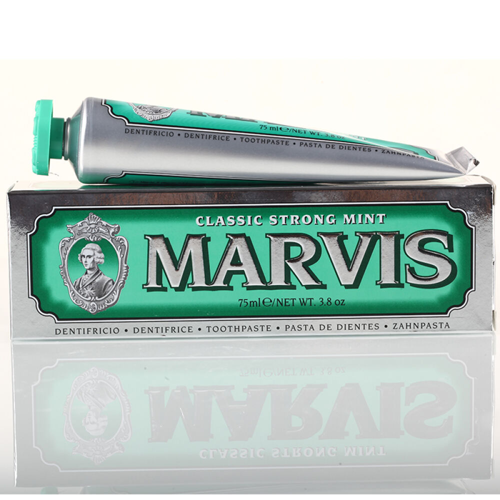 【包邮】玛尔斯（marvis）意大利原装进口牙膏爱马仕绿色经典75ml
