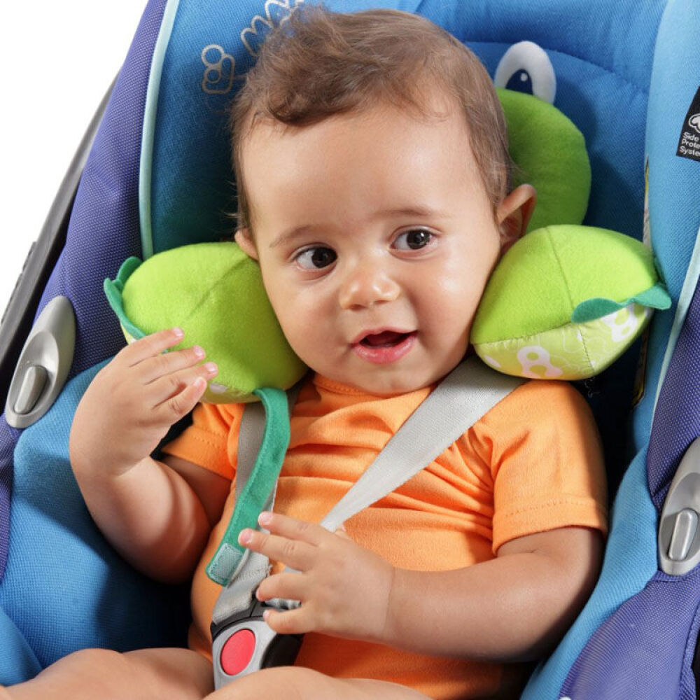 以色列Benbat婴幼儿童宝宝护颈枕U型旅行枕头婴儿汽车安全座椅靠枕0-12月小青蛙
