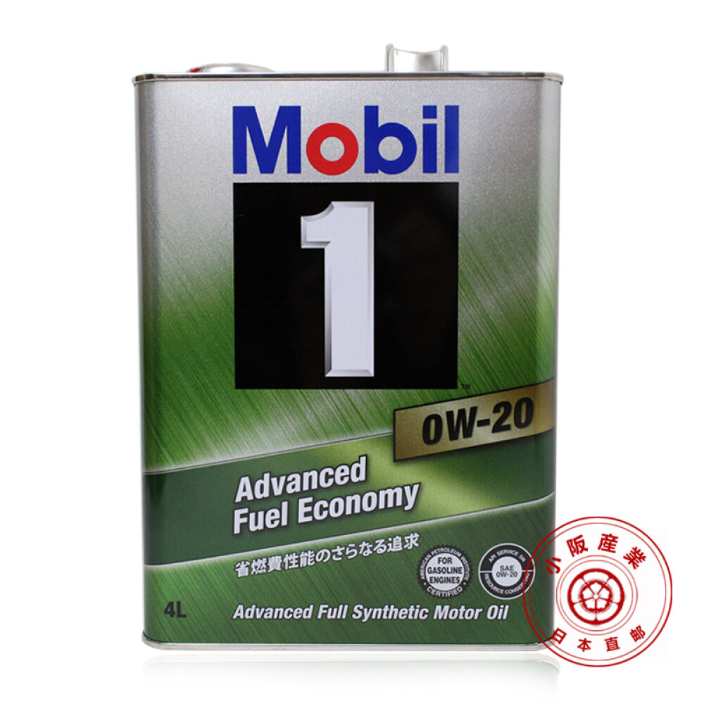 美孚(Mobil)1号全合成机油0W-20SN级4L铁桶日本直邮 美孚(Mobil)1号全合成机油0W-20SN级4L铁桶日本直邮