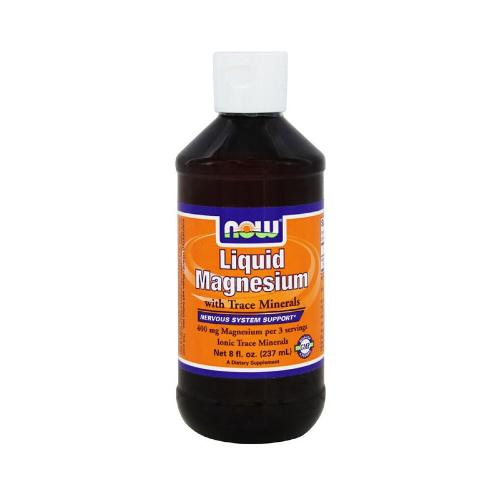 【美国正品直邮】NOWFoods诺奥电解质平衡支持神经肌肉功能微量元素液态镁248.8克未定义8盎司