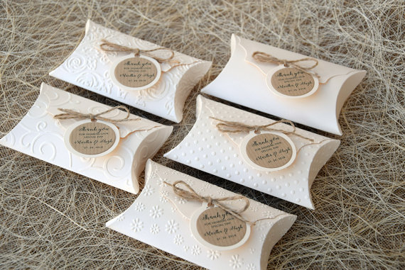 Weddingfavorboxes(5),PartyFavorBoxes,EmbossedPartyfavors,ShowerFavors,ShowerPillowbox,UniquePartyFavors-PACKOF5