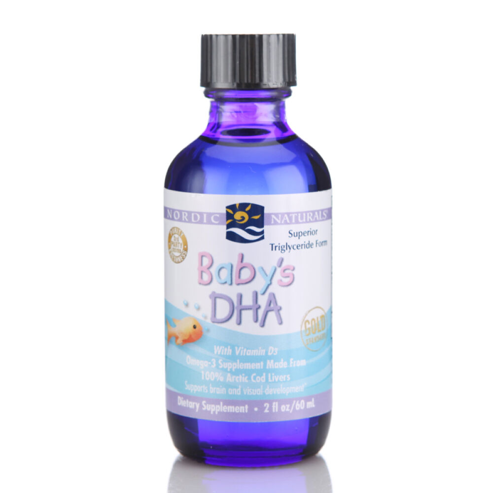 挪威小鱼(Nordicnaturlas)婴幼儿鳕鱼油AD滴剂婴儿DHA鱼油含VD小鱼60ml