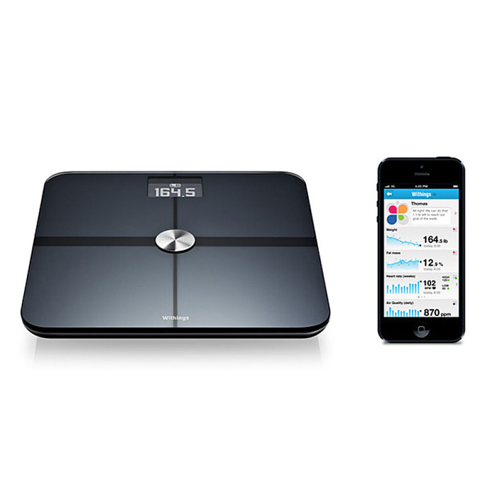 WithingsWS-50SmartBodyAPP电子秤体脂健康秤WS-50黑色