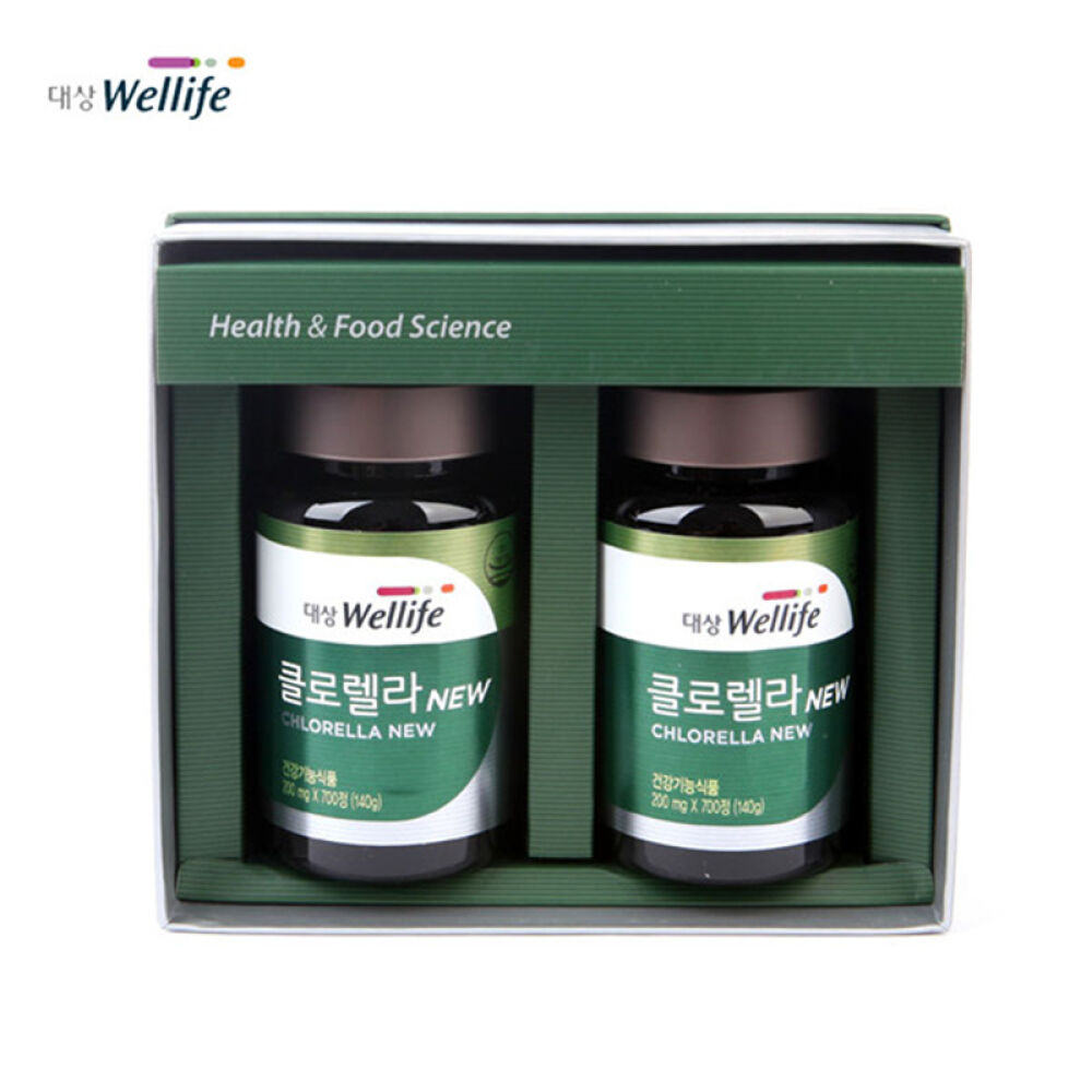 全球购越来福大象wellife小球藻new套装280g韩国直邮超越螺旋藻单品