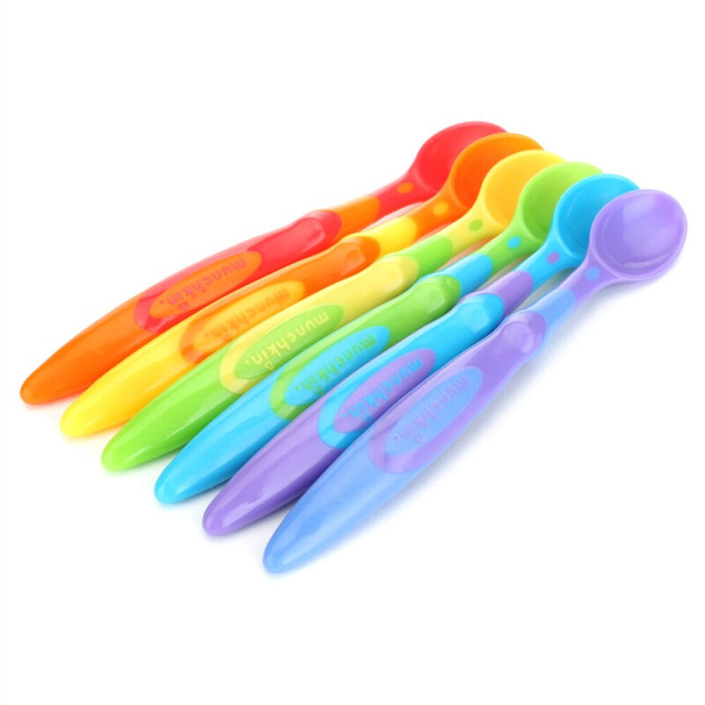 Munchkin麦肯奇软头勺子6把一套多色