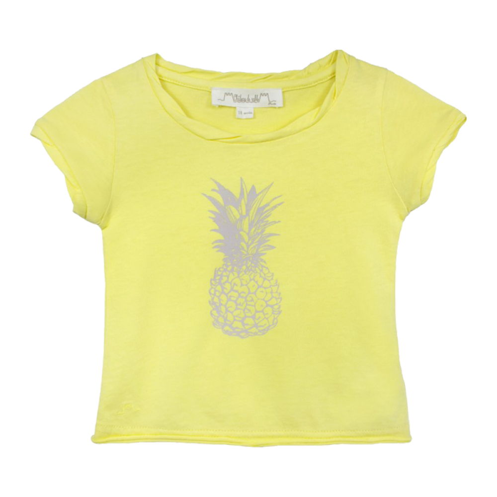 ChateauDeSableLOUISE女童印花T桖衫纯棉夏装#030枚红色03Y