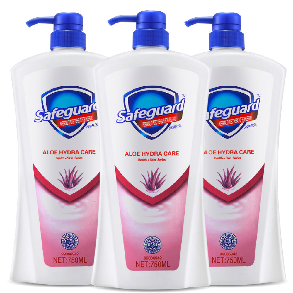 香港版舒肤佳润沐浴露750ml芦荟水润呵护3瓶