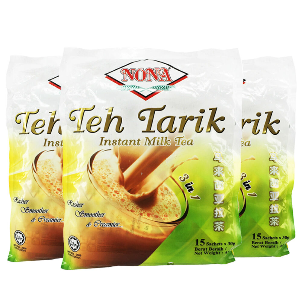 【马来西亚进口】Nona安娜3合1马来西亚拉茶（450gx3袋）