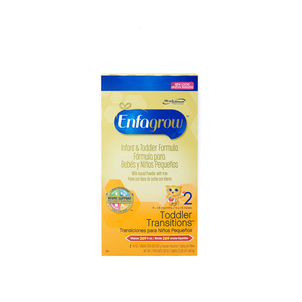 【全球购】美国本土进口Enfamil美赞臣婴儿配方奶粉婴儿1段/2段/3段营养奶粉婴儿2段奶粉原味1080g