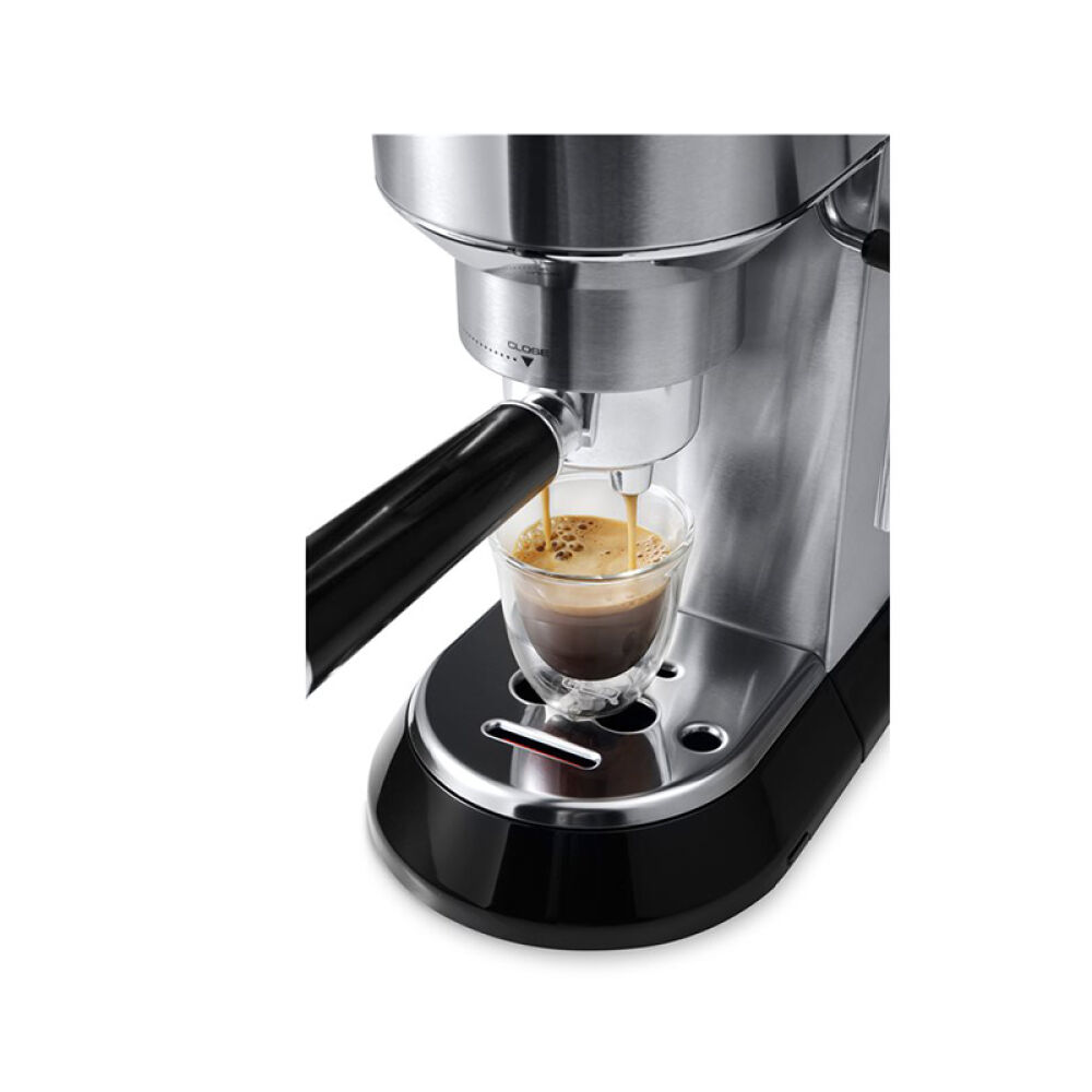 欧洲荷兰直邮Delonghi/德龙EC680意式家用咖啡机不锈钢咖啡机银灰色-EC680.M