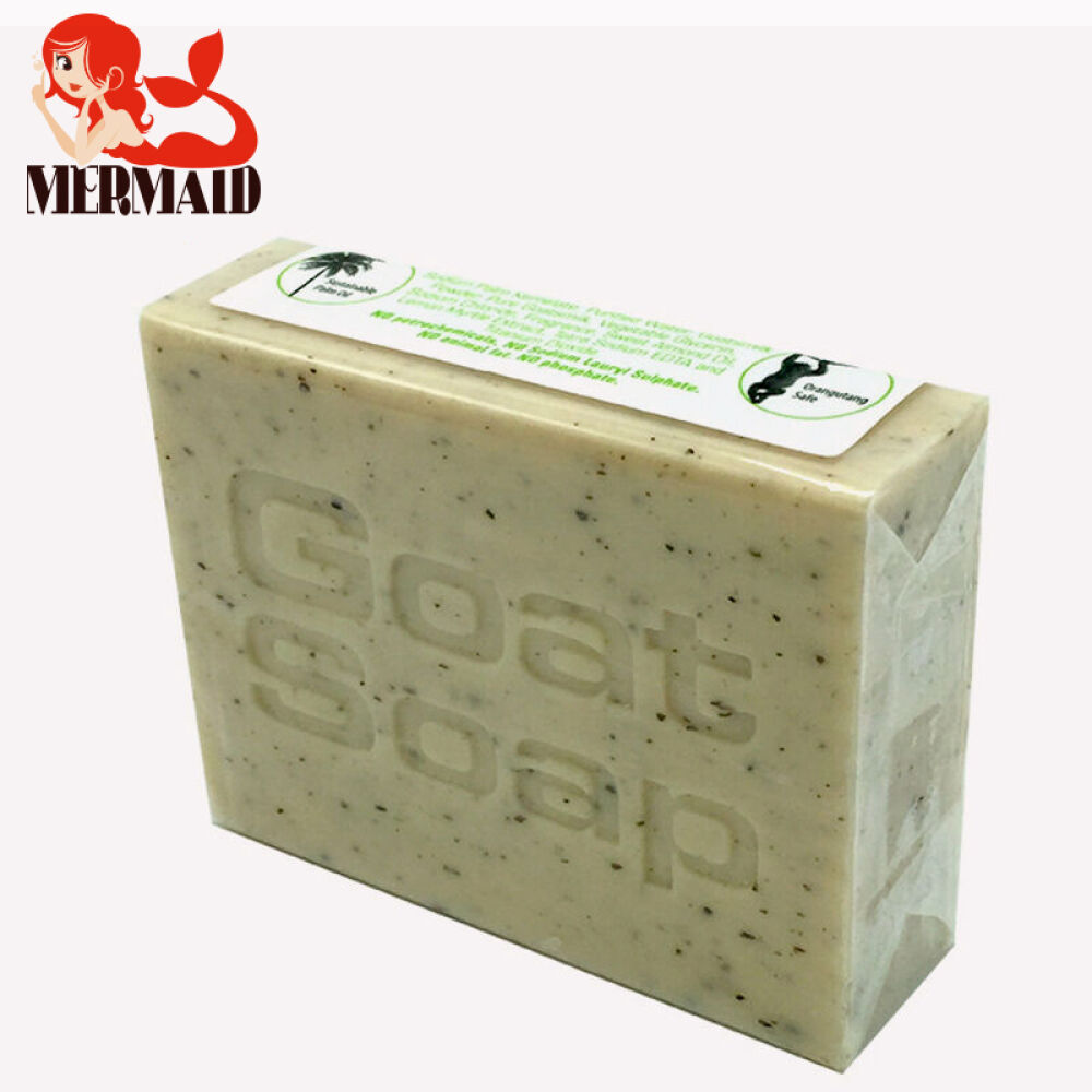 【美人鱼】GoatSoap手工羊奶洁面皂100g原味坚果麦卢卡蜂蜜燕麦椰子味澳洲原装绿色柠檬香桃叶精华六个装