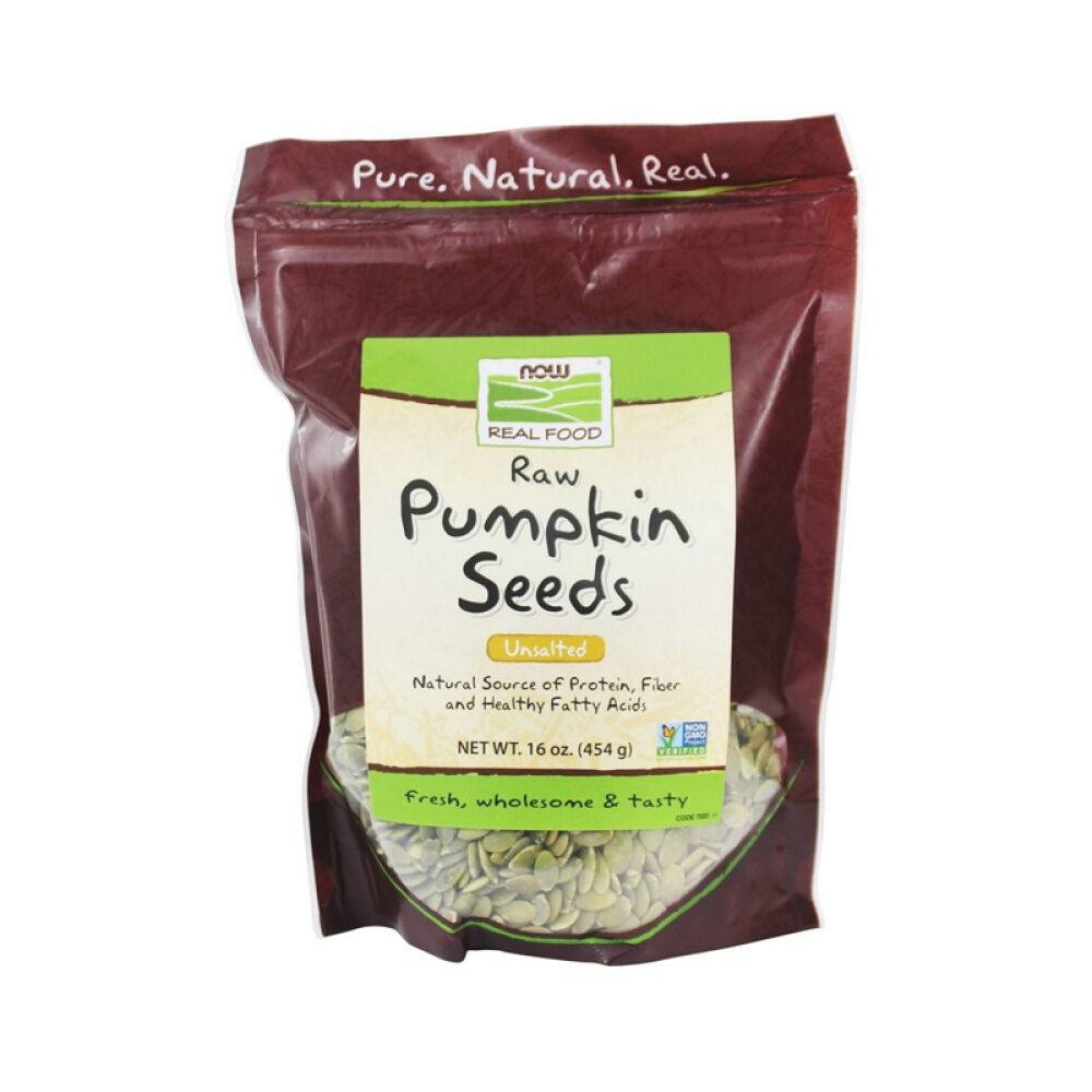 【美国直购正品包邮】NOWFoods诺奥生南瓜籽提高必需脂肪酸镁铁锌蛋白质和纤维固体未定义1.00lb.