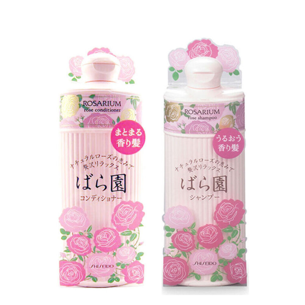 【日本直邮】原装进口资生堂玫瑰园天然香氛控油300ml护发素洗发水2瓶套装