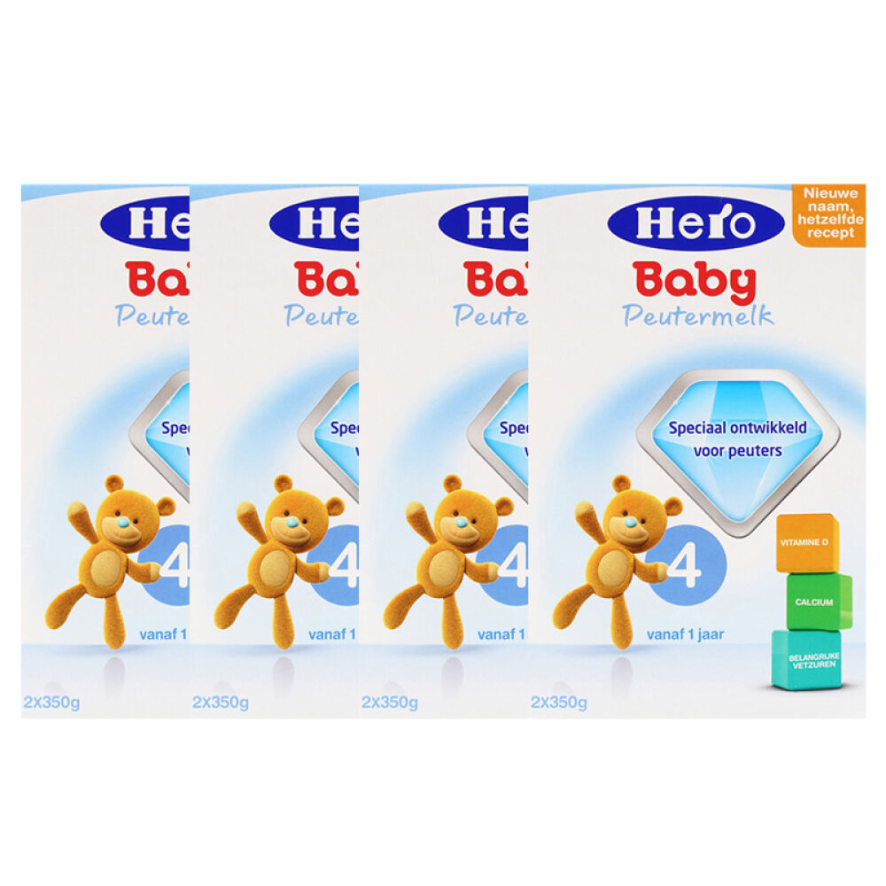荷兰Herobaby美素婴幼儿配方奶粉4段四盒装