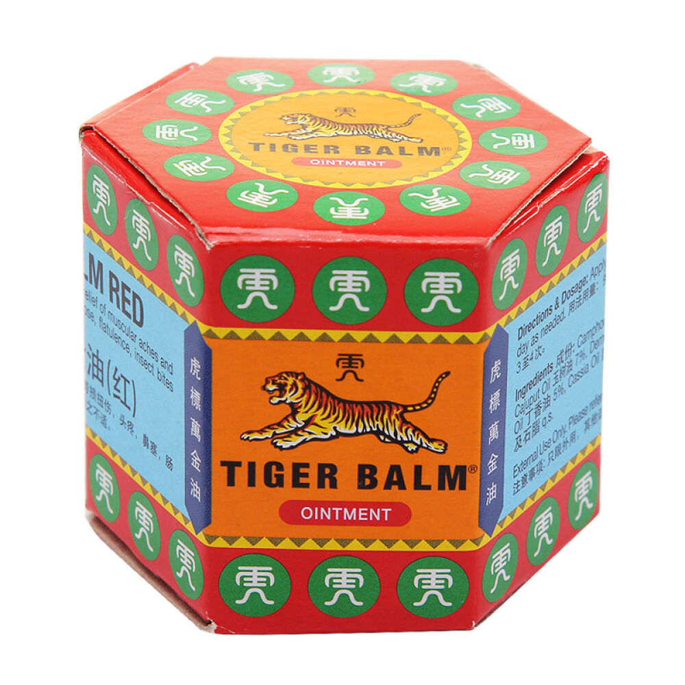 香港直邮泰国虎标TIGERBALM颈肩舒红/黑舒缓安抚紧绷肩部清凉清新舒万金油(红)19.4g