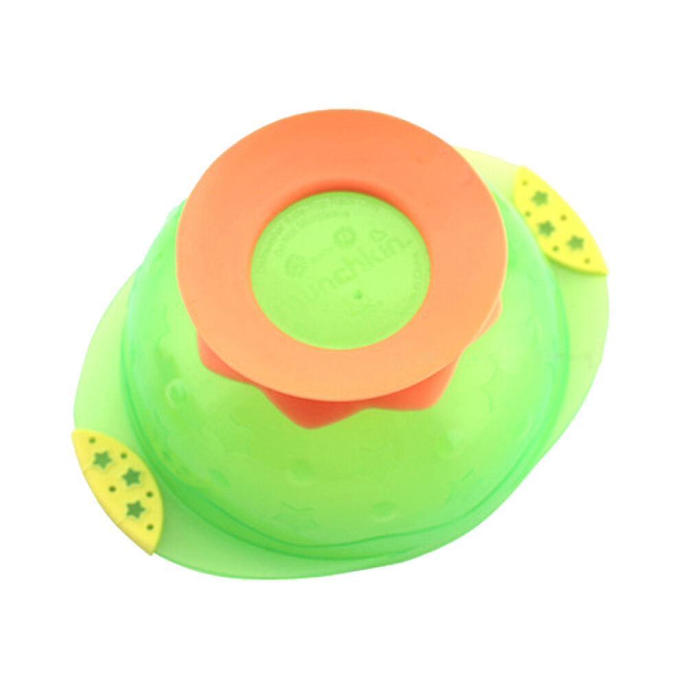 美国直邮Munchkin麦肯齐儿童吸盘碗餐具宝宝硅胶碗3个装