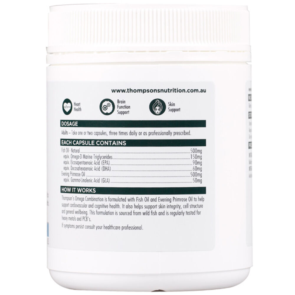 自营新西兰进口汤普森(Thompson's)月见草复合深海鱼油胶囊提高记忆力防止脱发180粒