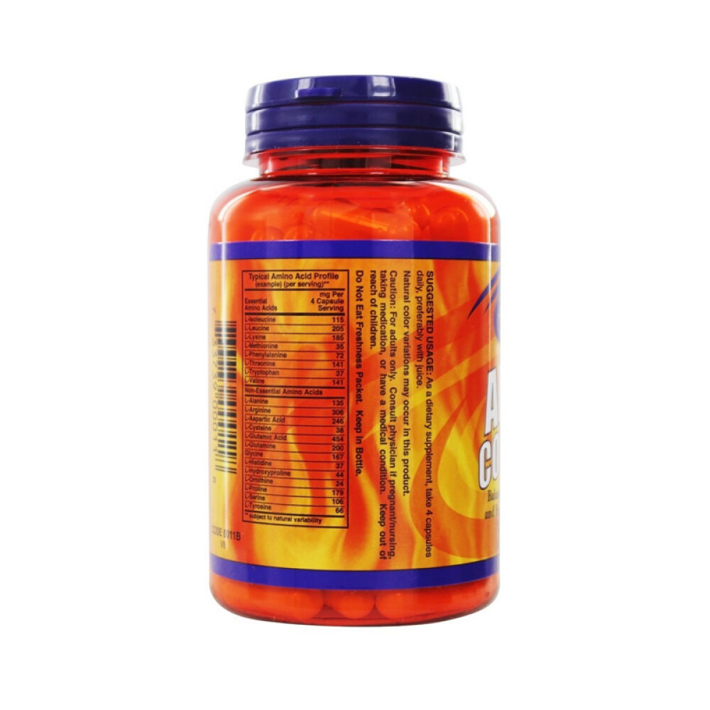 【美国正品直邮】NOWFoods诺奥促进蛋白质消化和吸收复合氨基酸胶囊未定义120粒