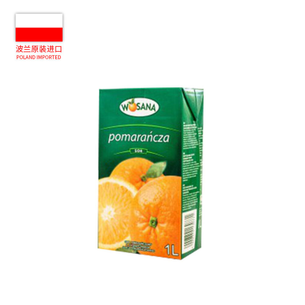 PolandImported波兰进口Wosana橙汁苹果汁1L橙汁