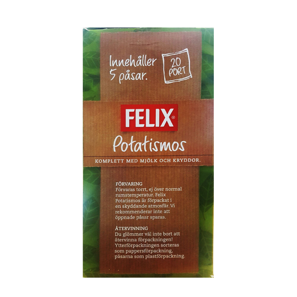 【首上架】瑞典ICA超市飞立诗Felix奶香土豆泥粉马铃薯粉速溶即食方便速食营养代餐20餐785g