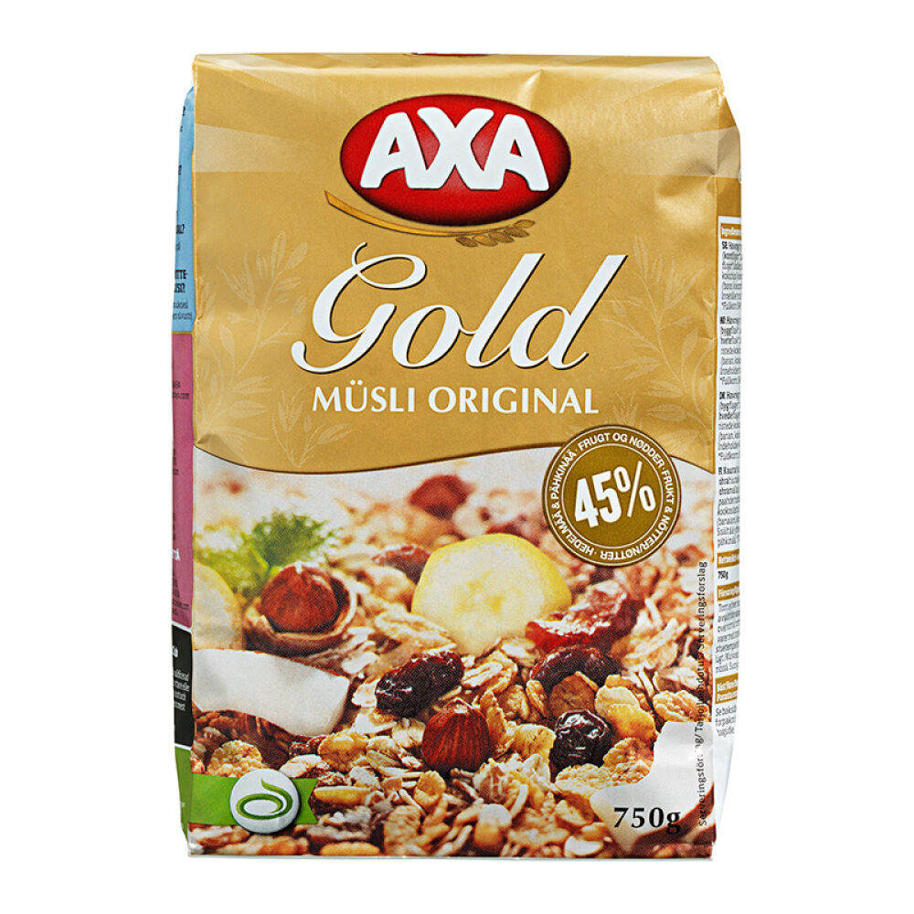 AXA燕麦片早餐谷物即食燕麦片水果营养麦片瑞典原装进口725/750克什锦坚果原味