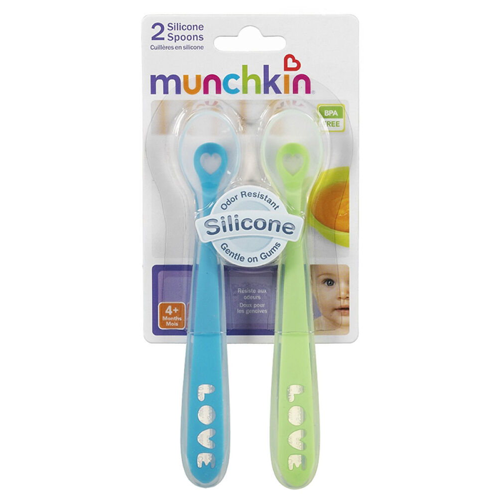 【全球购】Munchkin趣满健/麦肯齐婴儿喂养婴儿勺子宝宝勺子婴儿软勺颜色随机发