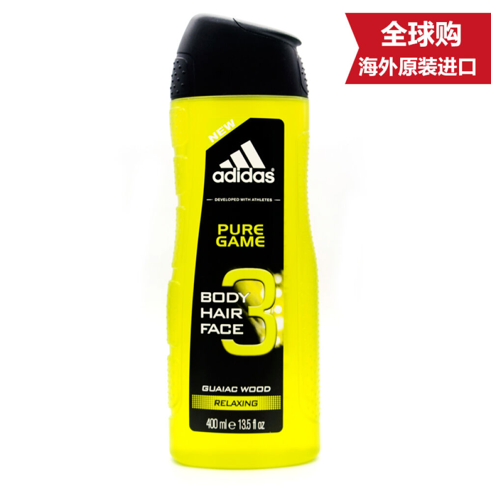 阿迪达斯（adidas）男士三合一洗发沐浴露（原装进口）荣耀400ml8038
