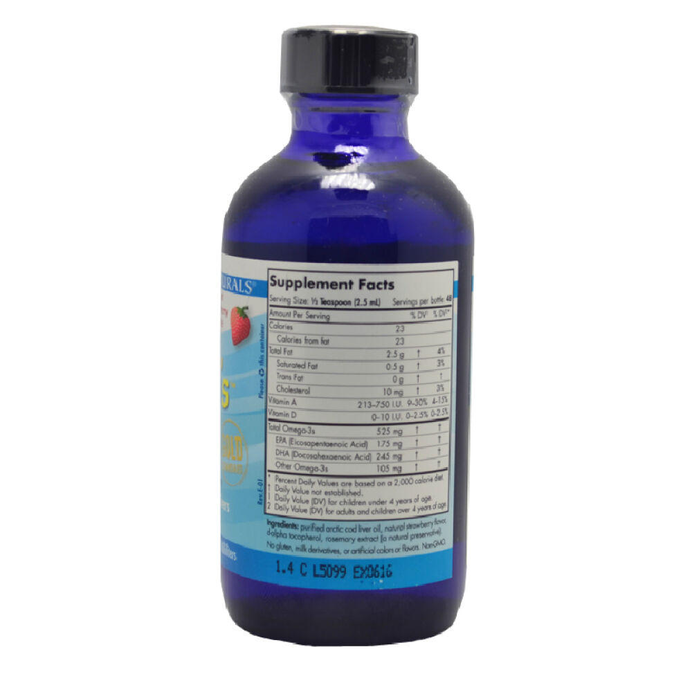 美国进口挪威小鱼NordicNaturals鱼油婴儿DHA婴儿油D3滴剂中鱼119ml