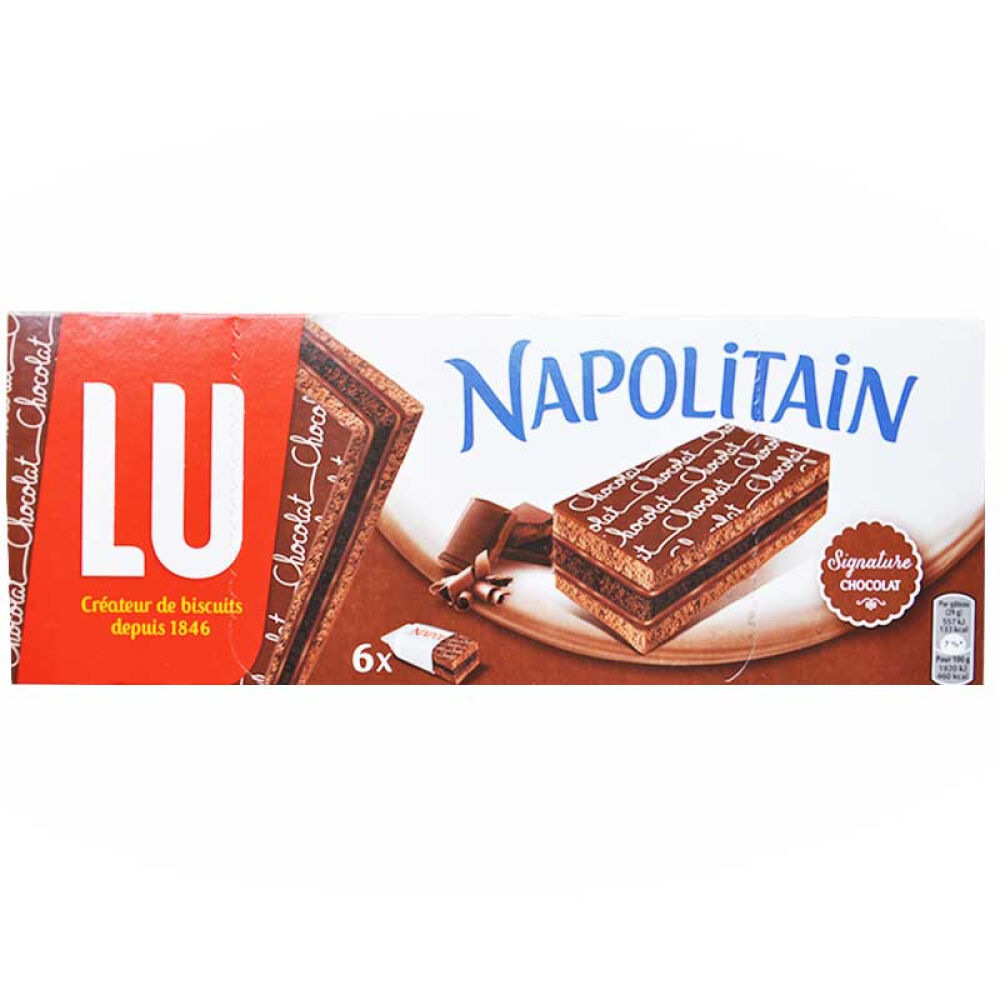 露怡LU饼干休闲食品零食拿破仑巧克力味蛋糕