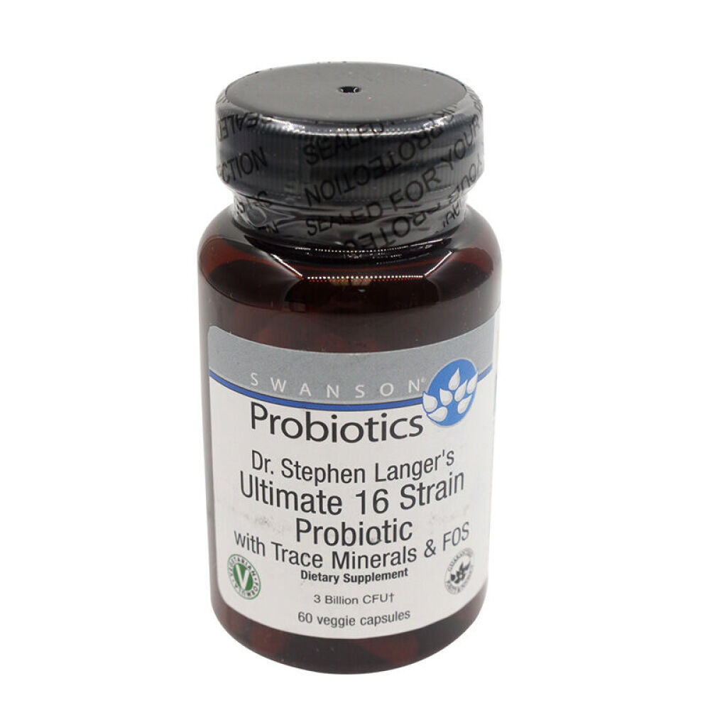 斯旺森SWANSON益生菌成人益生元养胃护胃助消化减肥清肠通便腹泻肠胃养护60粒美国直邮1瓶