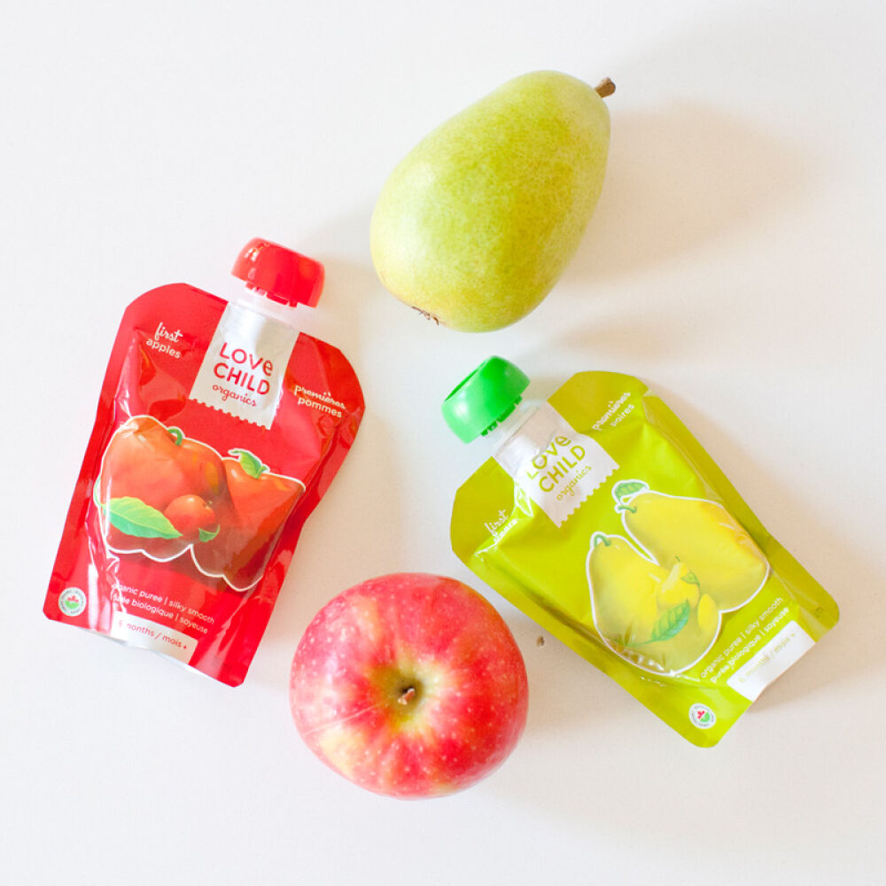 加拿大LoveChild进口婴幼儿果泥宝宝辅食6m+苹果