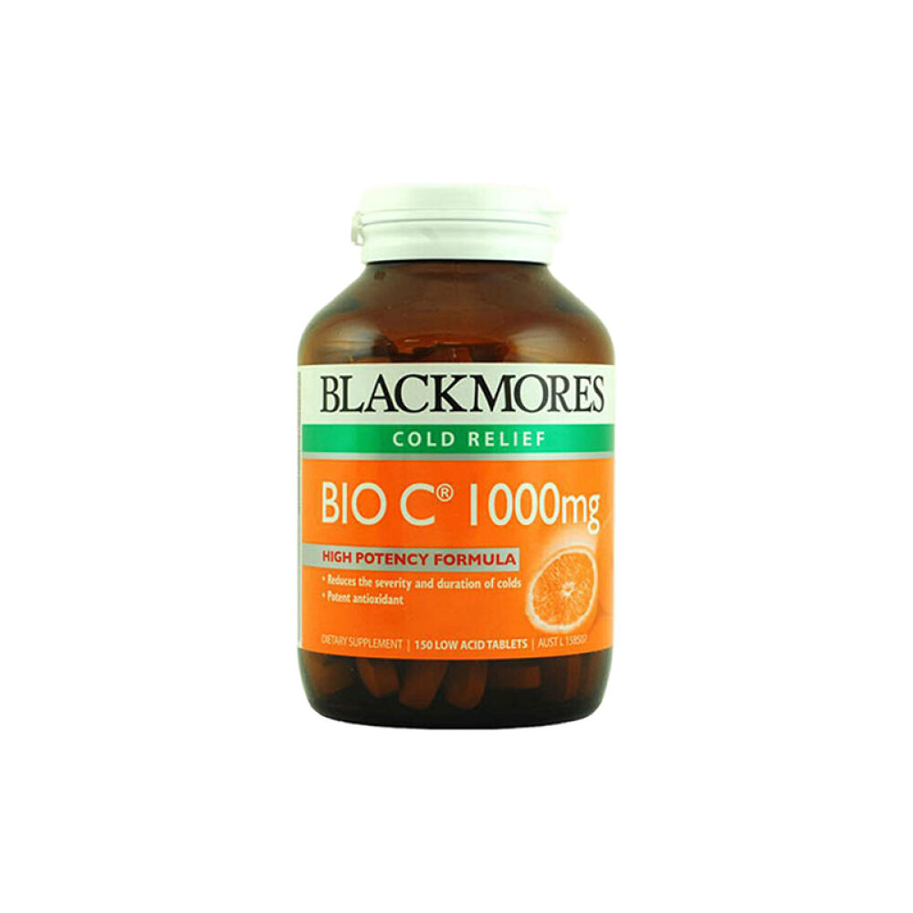 【全球购原装进口】澳大利亚blackmores澳佳宝澳洲保健品活性维c150片