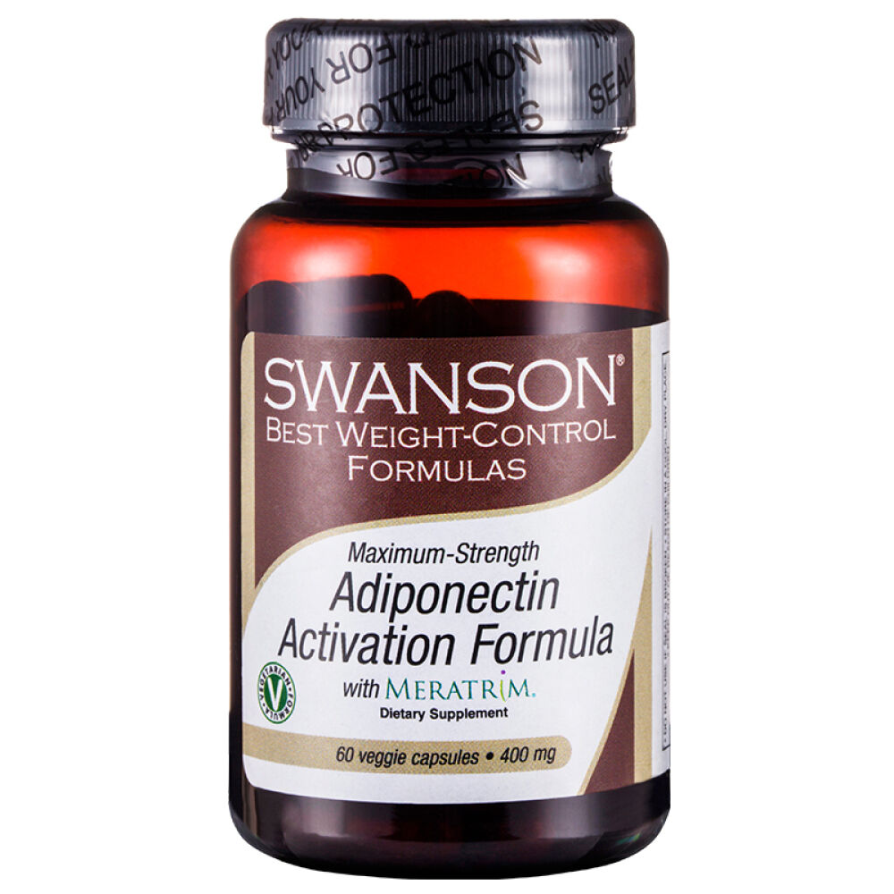Swanson斯旺森活性脂联素赛左旋肉碱男女士减肥瘦身胶囊纤体非代餐60粒*400mg