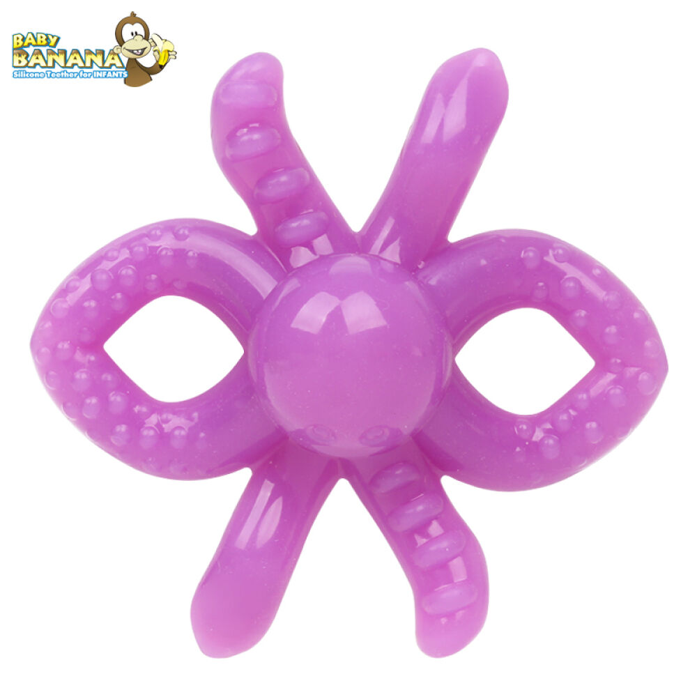 香蕉宝宝Babybanana婴儿牙胶磨牙棒牙刷宝宝安抚玩具新生儿咬咬乐1段香蕉宝宝