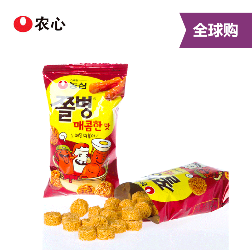 【全球购】韩国原版NONGSHIM农心方便面系列兵卒干脆面90g辣味