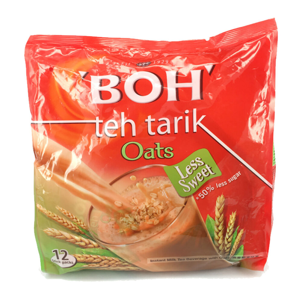 马来西亚进口BOH宝乐低糖燕麦即溶拉茶（312gx2袋）