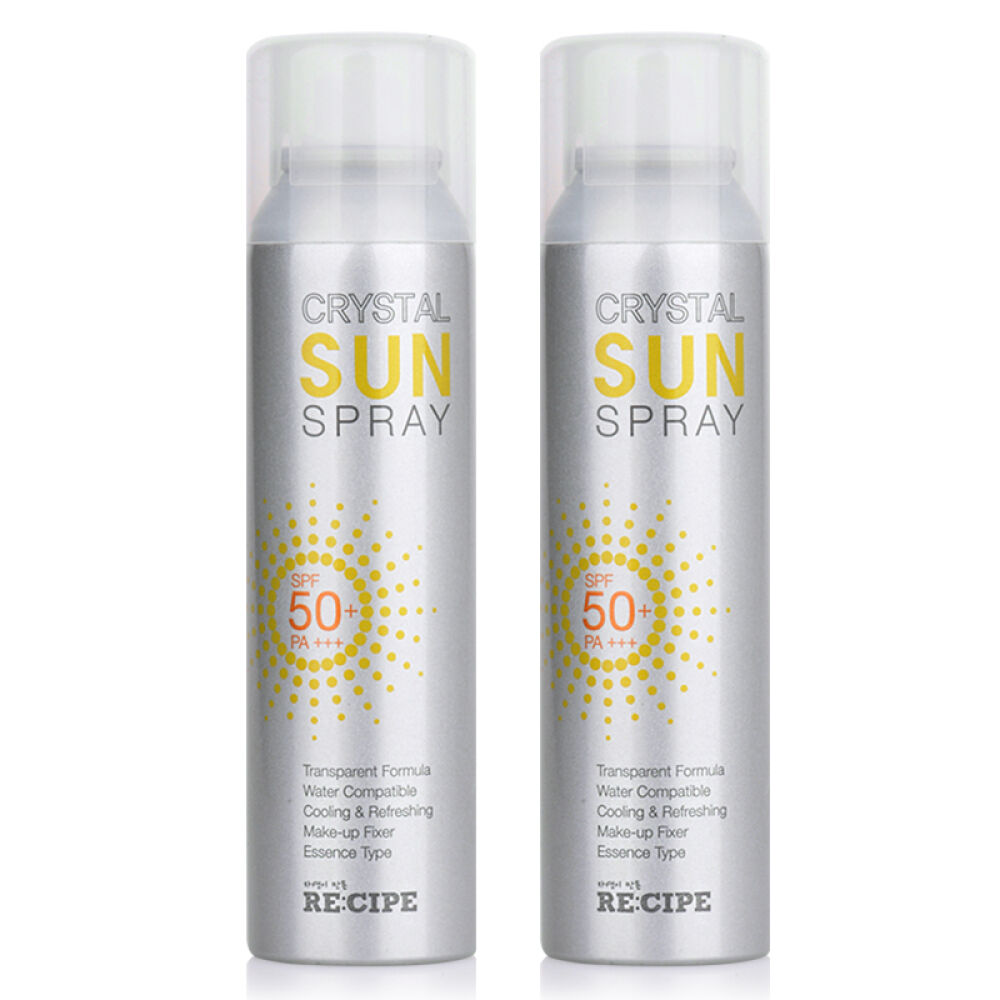 韩国RE:CIPE新概念水晶透明防晒喷雾150mlSPF50防晒保湿喷雾两瓶装 韩国RE:CIPE新概念水晶透明防晒喷雾150mlSPF50防晒保湿喷雾两瓶装