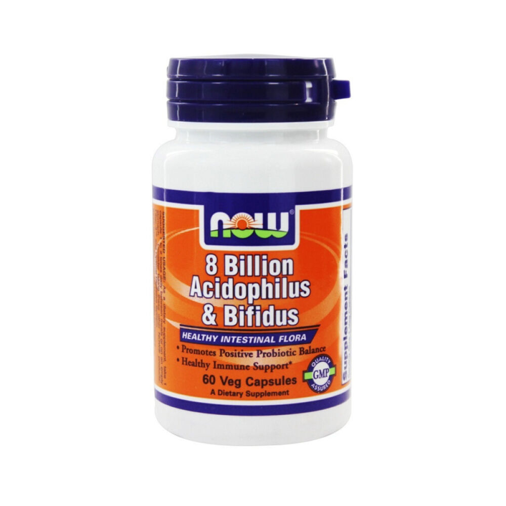 【美国正品直邮】NOWFoods诺奥维持肠道健康乳酸菌/双歧乳杆菌胶囊未定义60粒