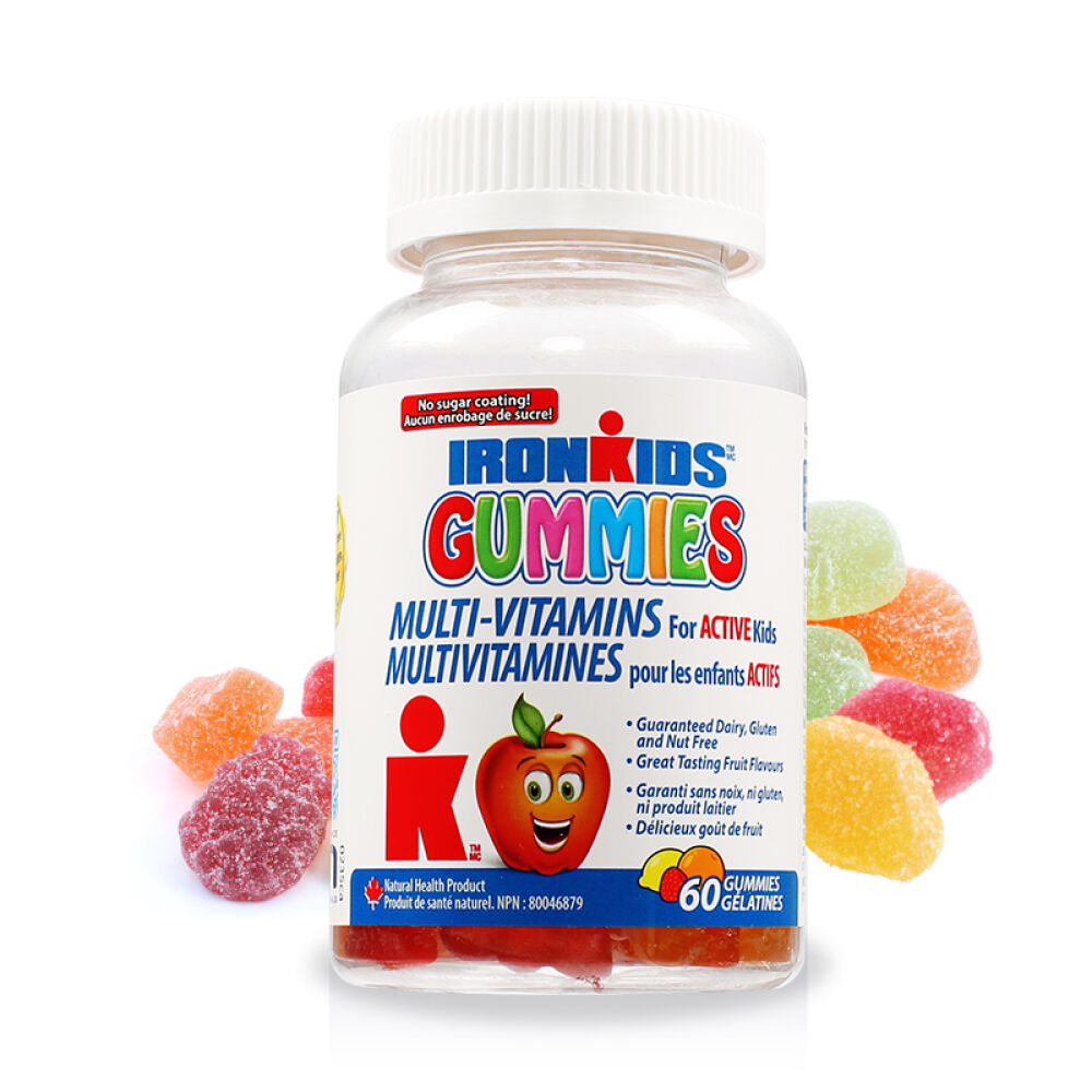 加拿大直邮Ironkids小铁人复合维生素软糖60粒