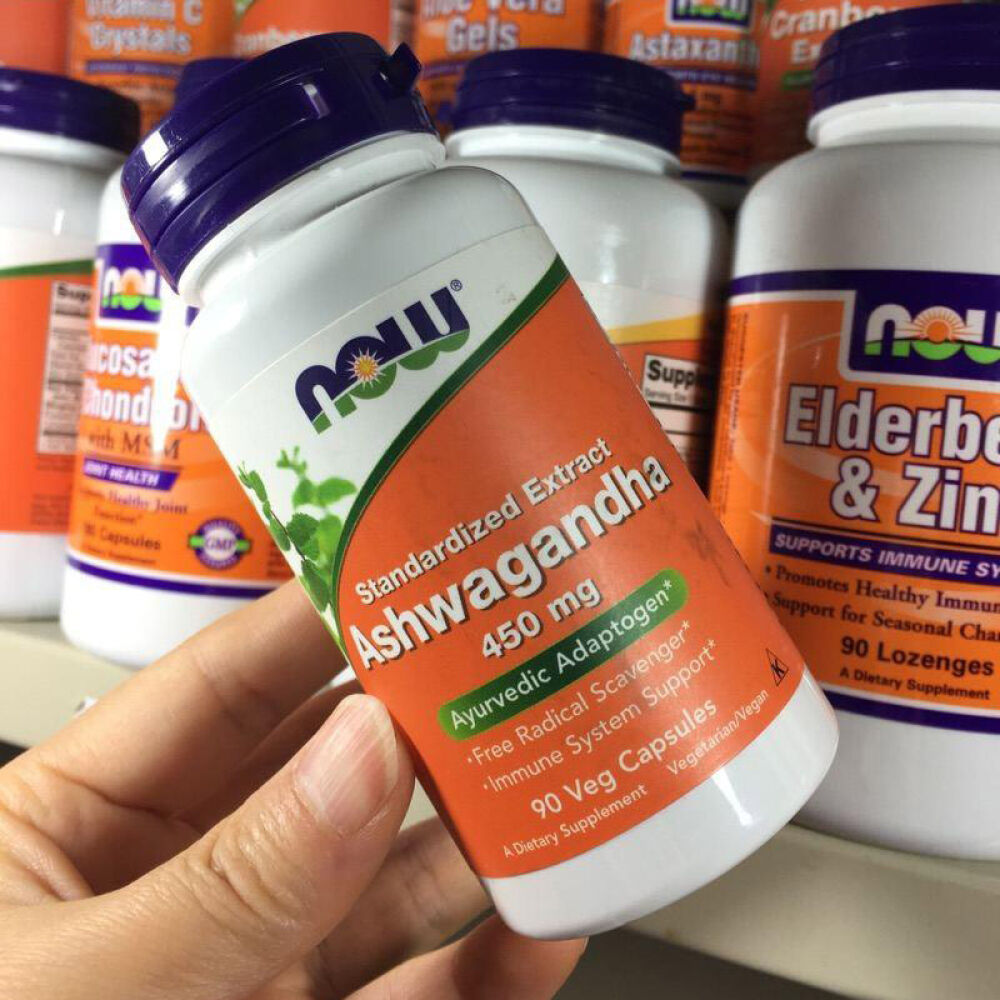 NowFoodsAshwagandha南非醉茄提取物450mg90粒提高人体抗压力