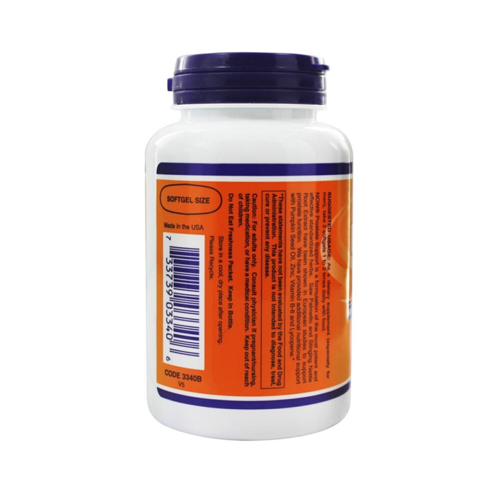 【美国直购正品包邮】NOWFoods诺奥前列通支持健康塞润榈、异株荨麻胶囊未定义90粒