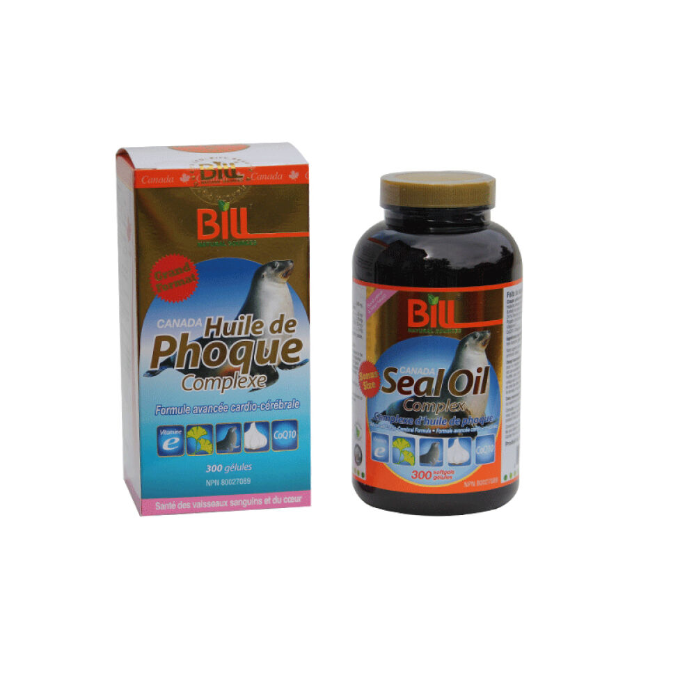 【全球购】加拿大康加美BILL复合海豹油软胶囊300粒/瓶