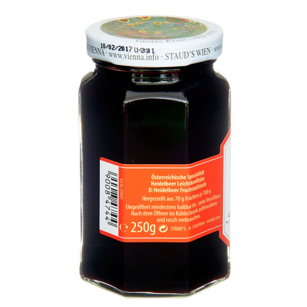 自营奥地利进口果酱施陶尔兹STAUD’S蓝莓果酱250g