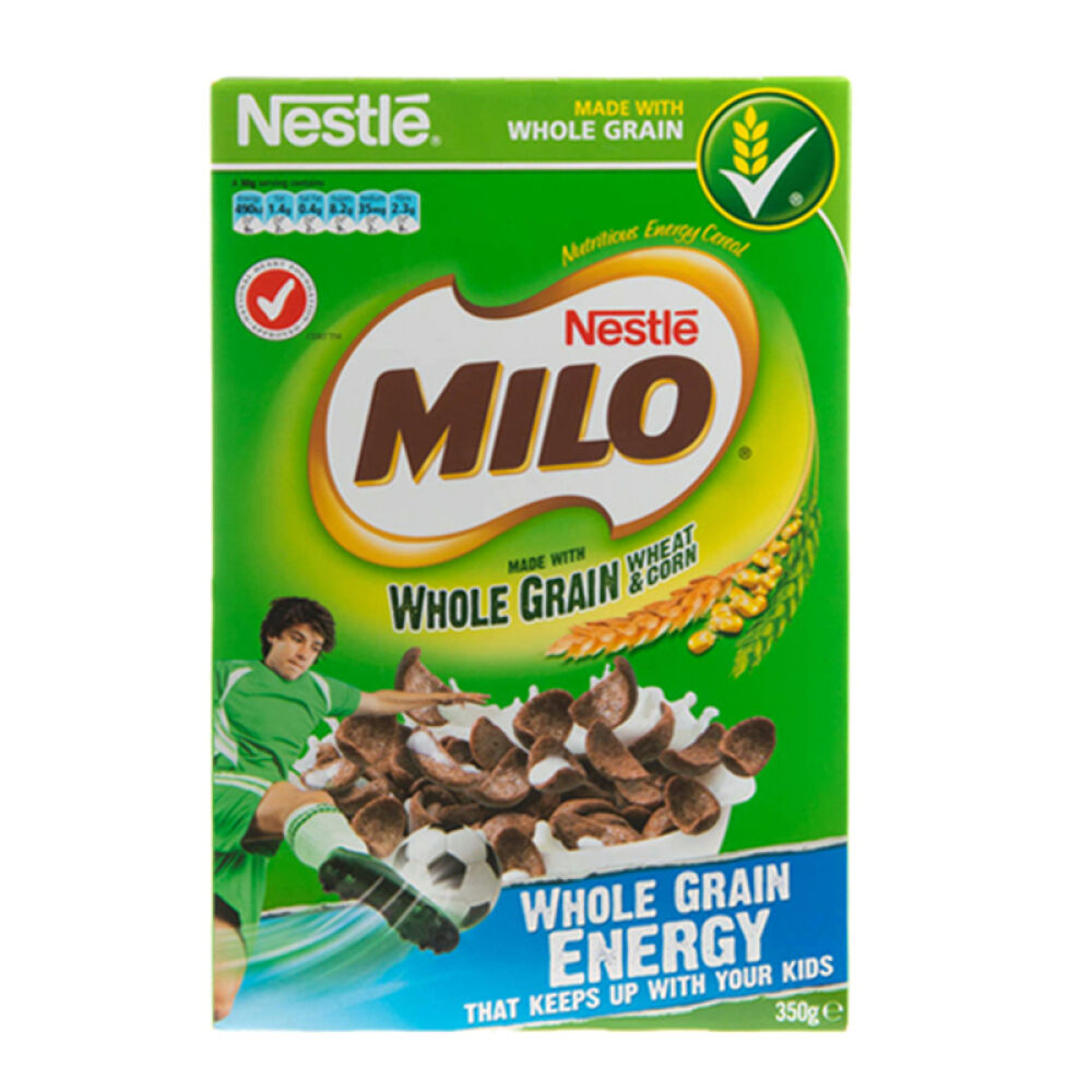 澳洲直邮nestlemilo雀巢美禄全谷物巧克力口味营养麦片700gx2袋价