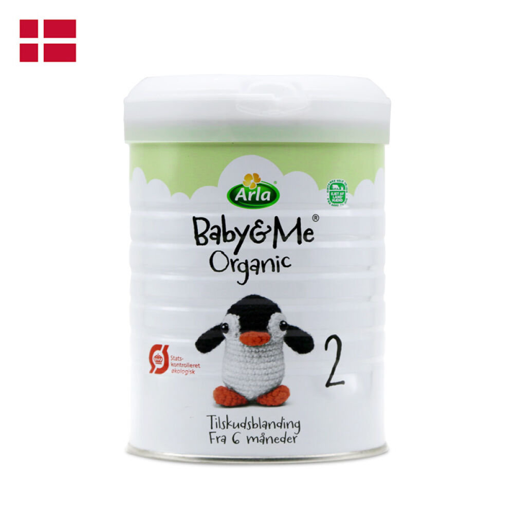 【保税区】丹麦原装爱氏晨曦Arla阿拉1段阿拉2段欧世宝贝与我有机婴儿进口奶粉宝宝奶粉2段1桶/保税区