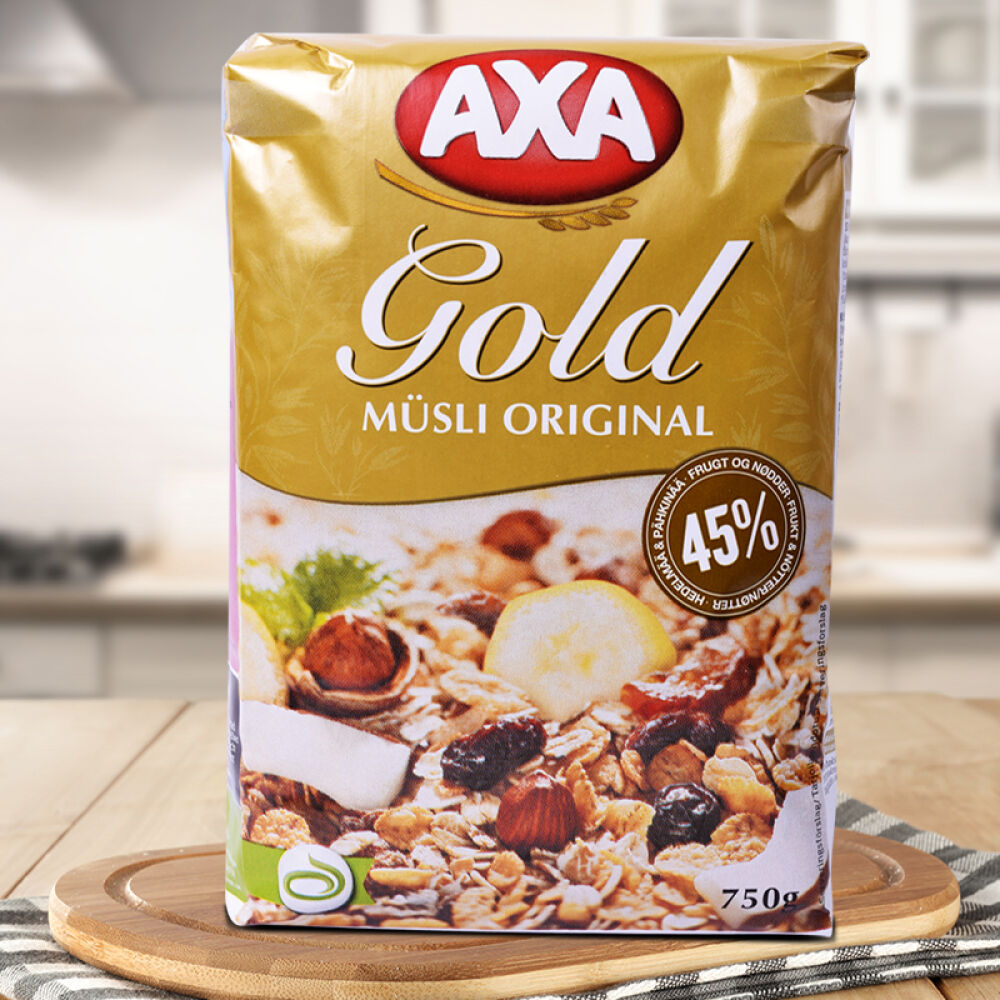 瑞典AXA45%低糖低脂皇室麦片水果坚果营养早餐代餐燕麦片冲饮谷物燕麦主食750g1袋